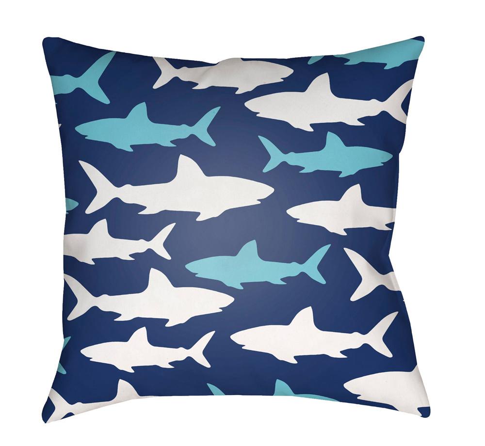 Livabliss - Sharks 20inLx20inW Accent Pillow - LIL072-2020 veiw 1