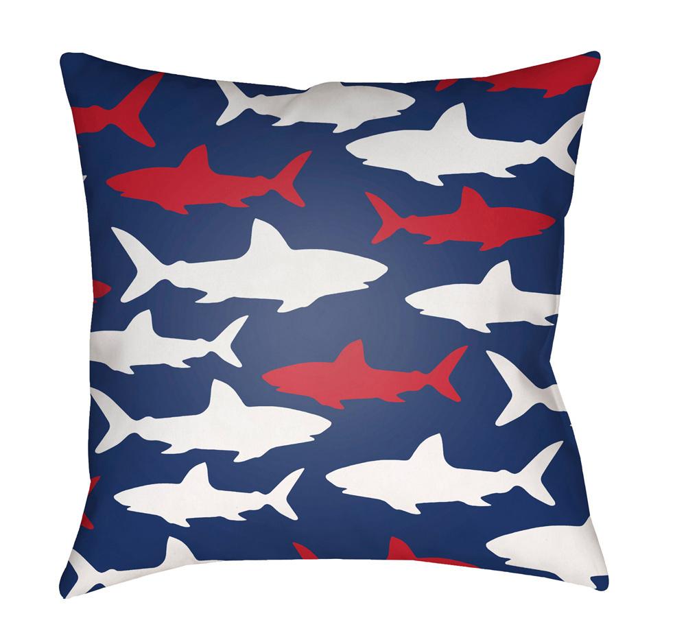 Livabliss - Sharks 20inLx20inW Accent Pillow - LIL076-2020 veiw 1