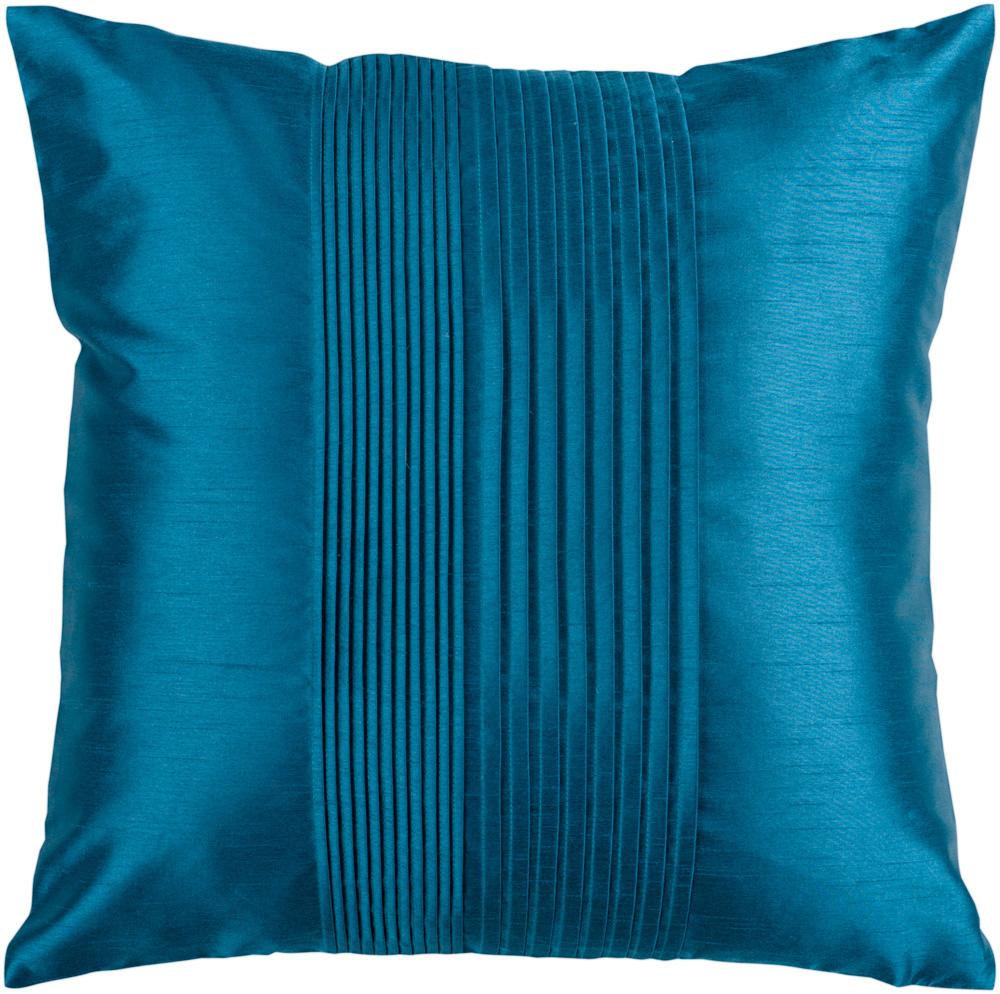 Livabliss - Solid Pleated 18inLx18inW Accent Pillow - With Down Insert - HH024-1818D veiw 1