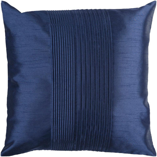 Livabliss - Solid Pleated 18inLx18inW Accent Pillow - With Down Insert - HH029-1818D_CLOSEOUT veiw 1