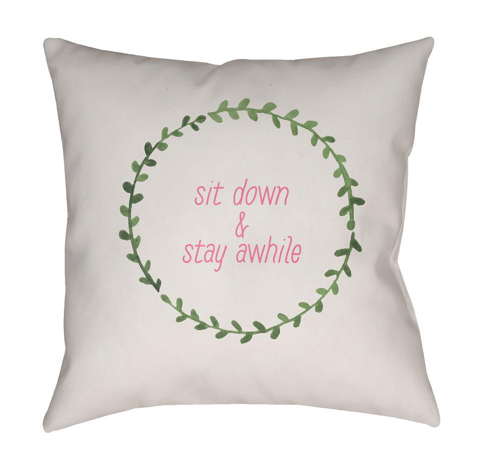 Livabliss - Stay Awhile 20inLx20inW Accent Pillow - QTE058-2020 veiw 1