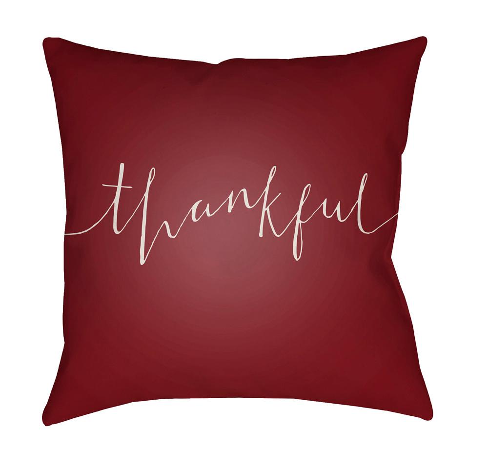 Livabliss - Thankful 20inLx20inW Accent Pillow - THANK001-2020 veiw 1