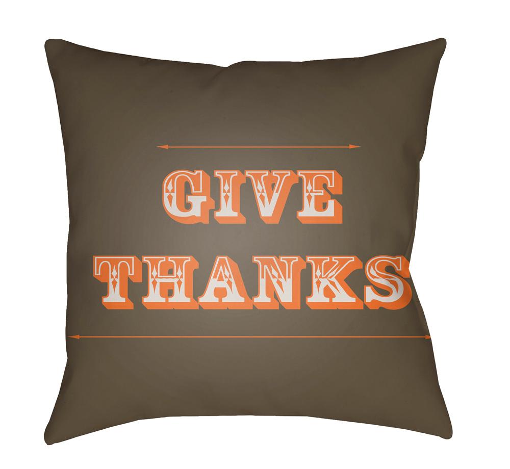 Livabliss - Thanks 18inLx18inW Accent Pillow - GIV004-1818 veiw 1