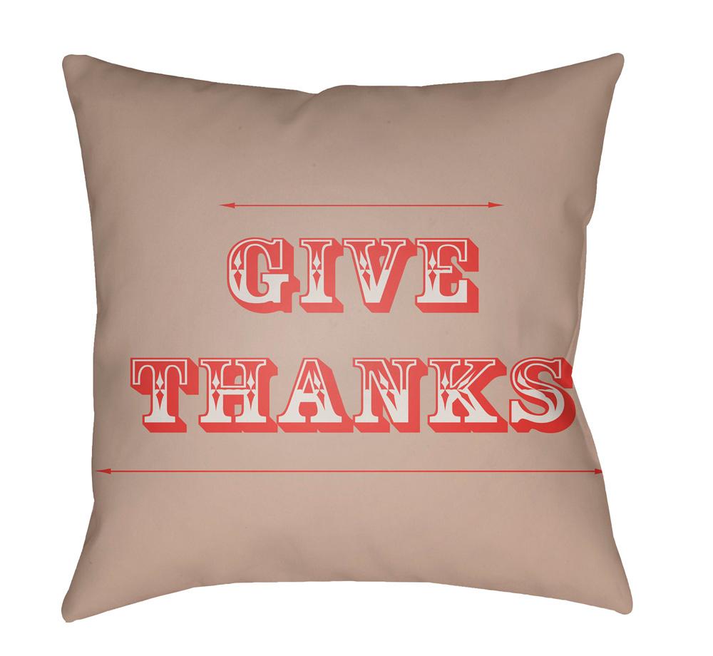 Livabliss - Thanks 18inLx18inW Accent Pillow - GIV005-1818 veiw 1
