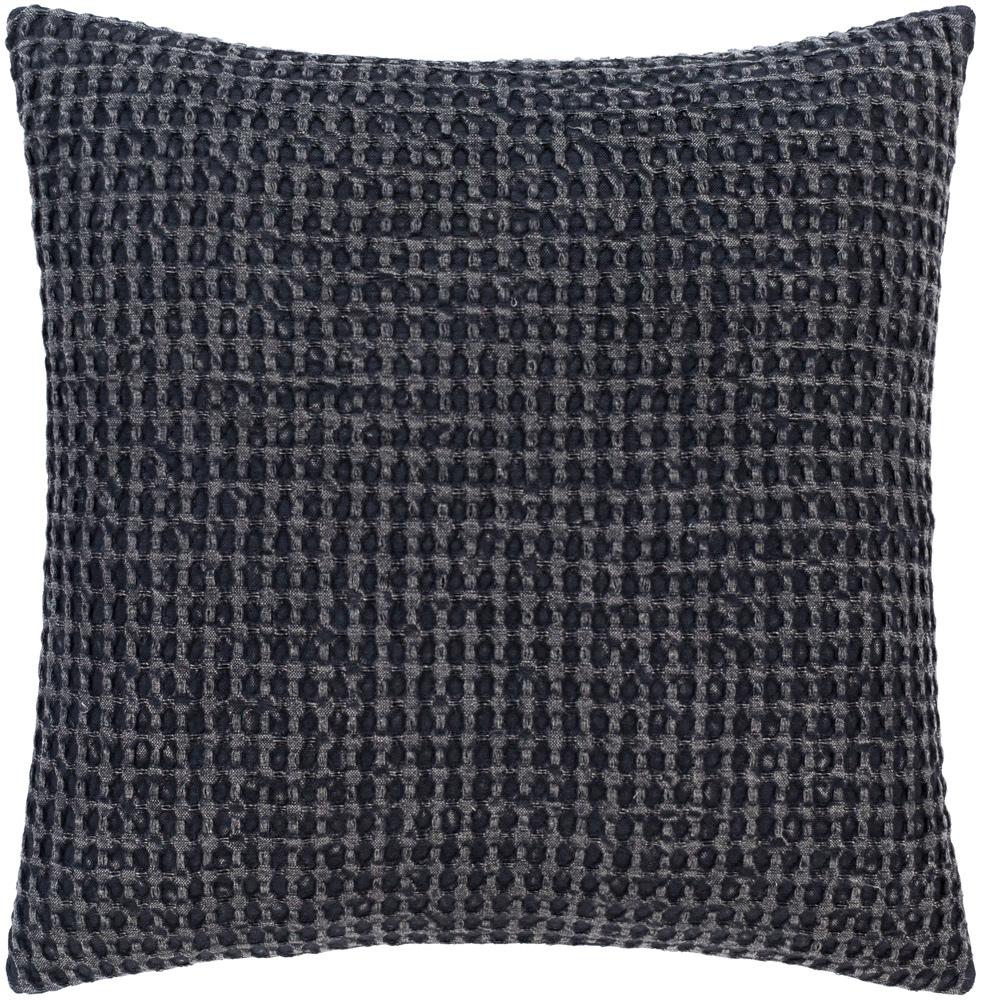 Livabliss - Waffle 18inLx18inW Accent Pillow - With Down Insert - WFL004-1818D veiw 1