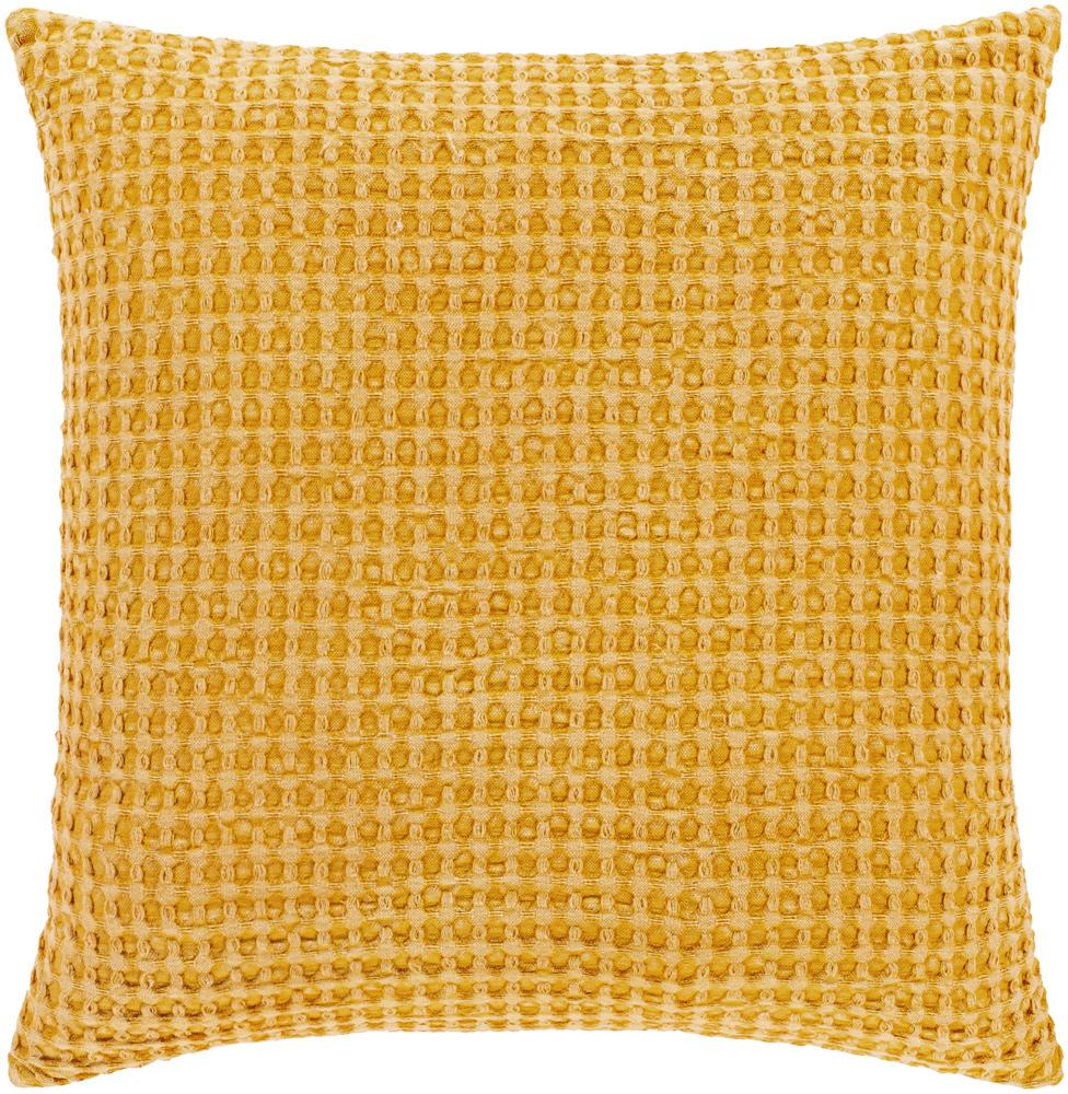 Livabliss - Waffle 18inLx18inW Accent Pillow - With Down Insert - WFL005-1818D veiw 1