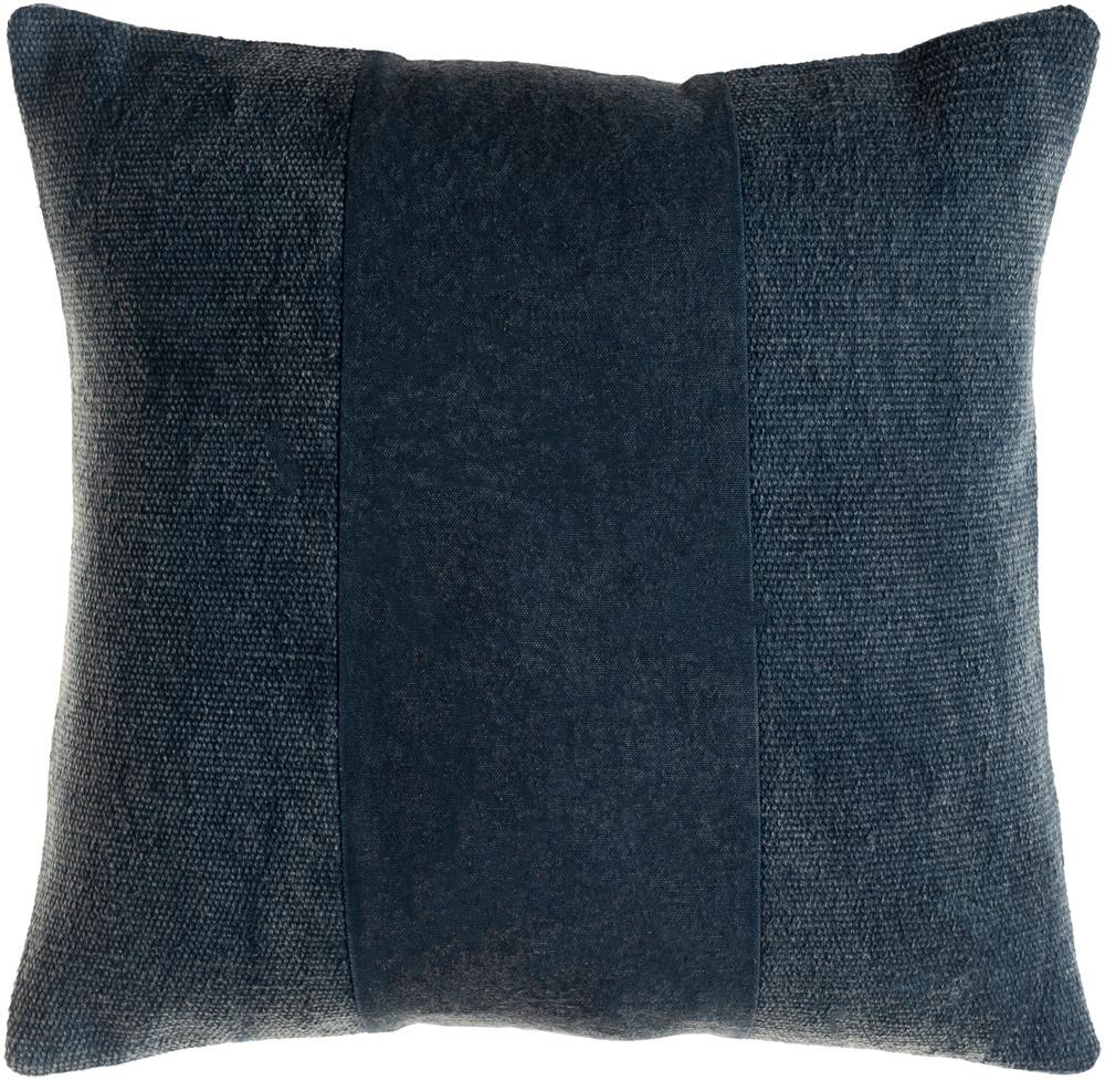 Livabliss - Washed Stripe 18inLx18inW Accent Pillow - With Down Insert - WSS001-1818D veiw 1