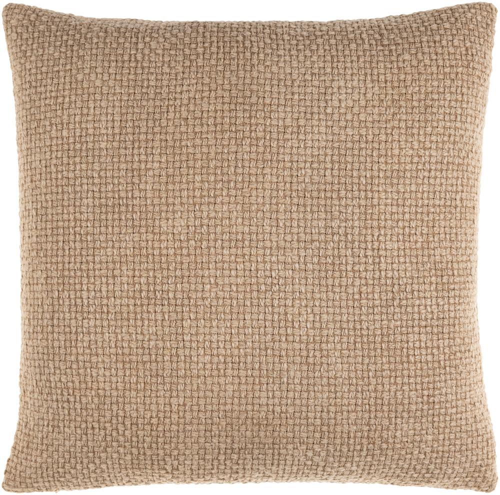 Livabliss - Washed Texture 18inLx18inW Accent Pillow - With Down Insert - WTE003-1818D veiw 1