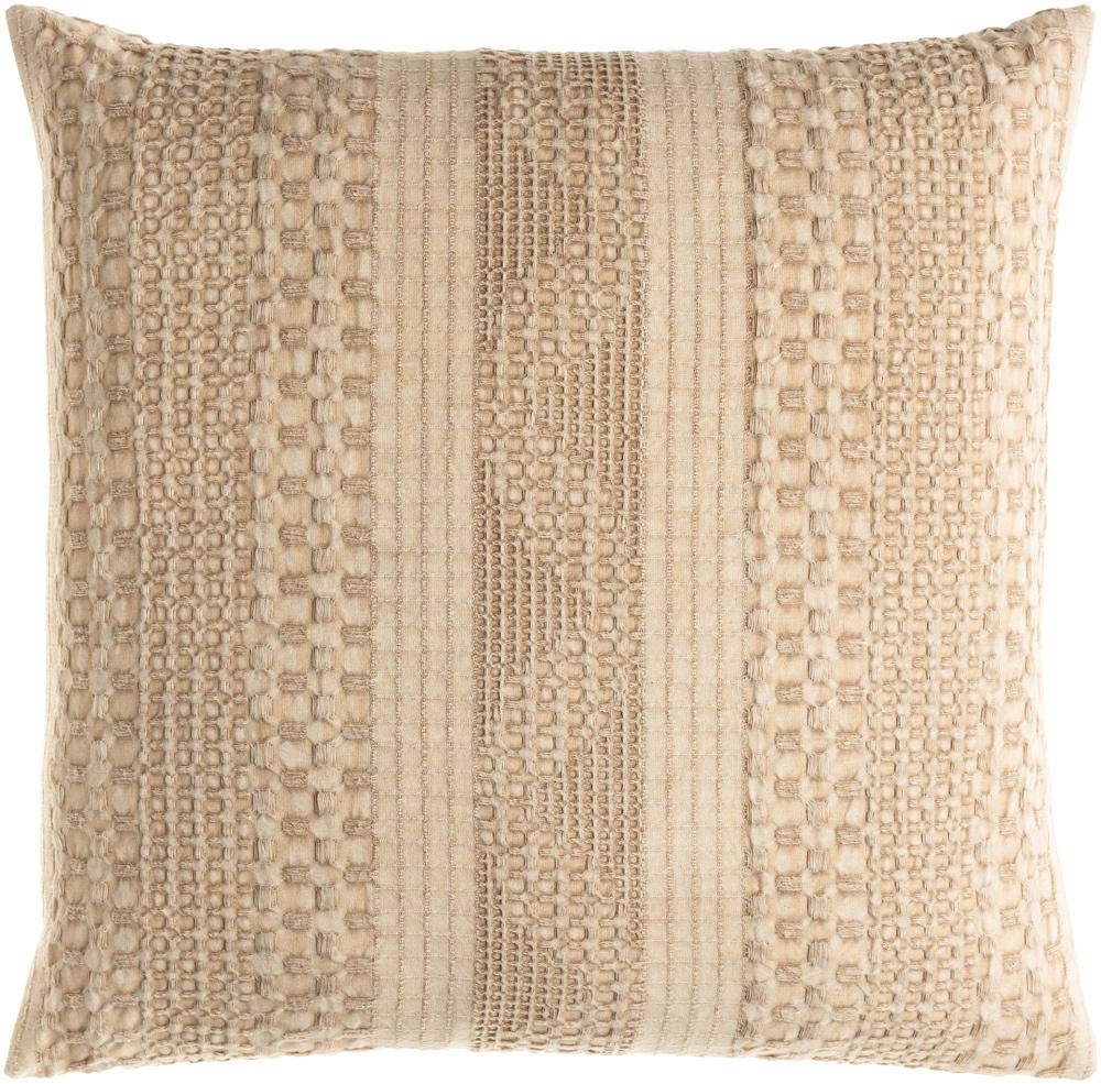 Livabliss - Washed Waffle 18inLx18inW Accent Pillow - With Down Insert - WWA004-1818D veiw 1