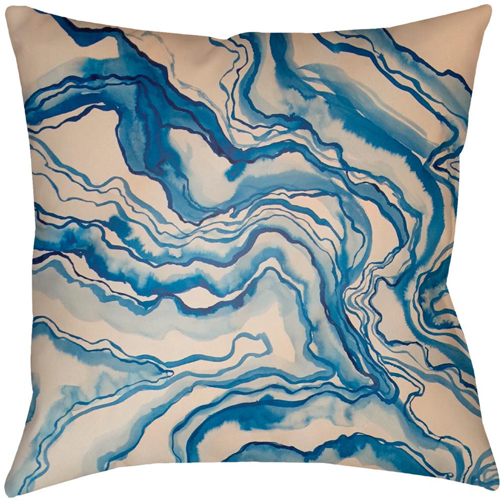 Livabliss - Watercolor Marble 18inLx18inW Accent Pillow - WCM001-1818 veiw 1