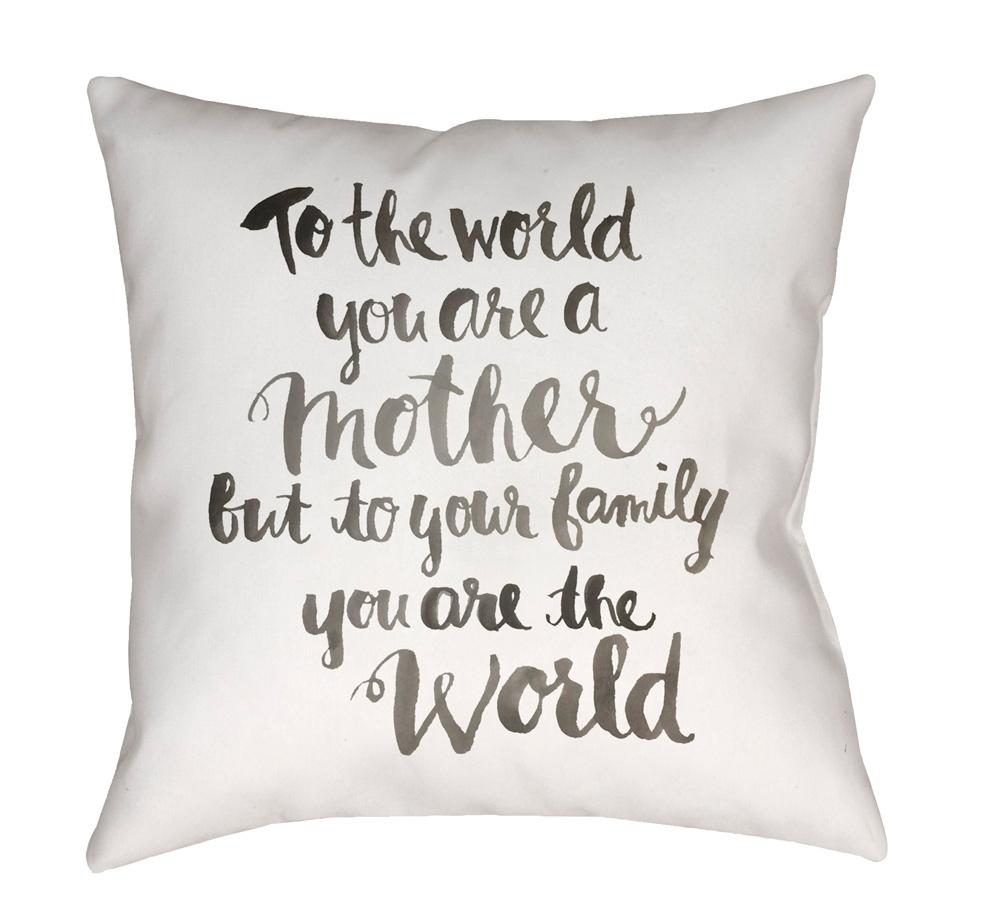 Livabliss - Youre The World 20inLx20inW Accent Pillow - WMOM017-2020 veiw 1