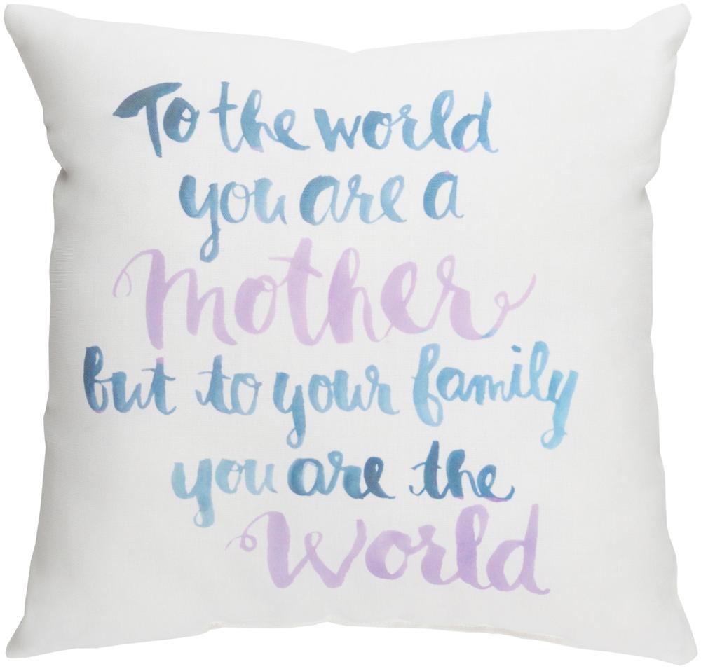 Livabliss - Youre The World 18inLx18inW Accent Pillow - WMOM018-1818 veiw 1