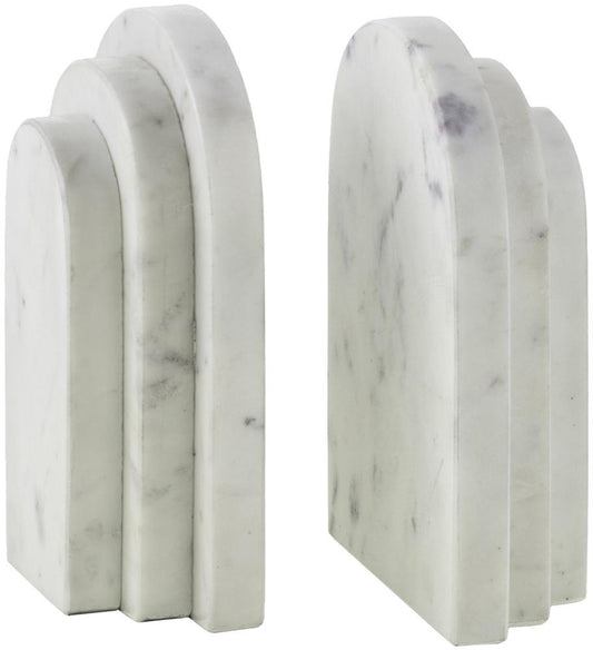 Livabliss - Aayena Bookend - White - EYA002-SET veiw 1