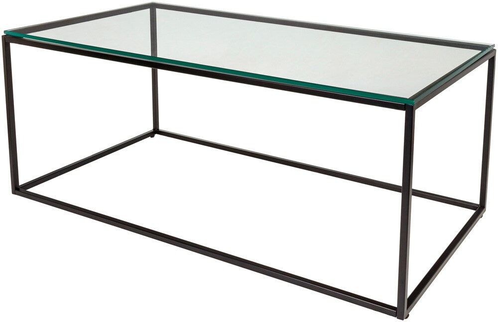 Livabliss - Aryaa Coffee Table - Clear - Black - YAA-003_CLOSEOUT veiw 1