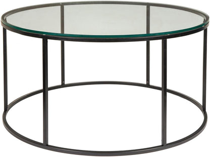Livabliss - Aryaa Coffee Table - Clear - Black - YAA-006_CLOSEOUT veiw 1