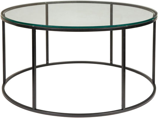 Livabliss - Aryaa Coffee Table - Clear - Black - YAA-006_CLOSEOUT veiw 1