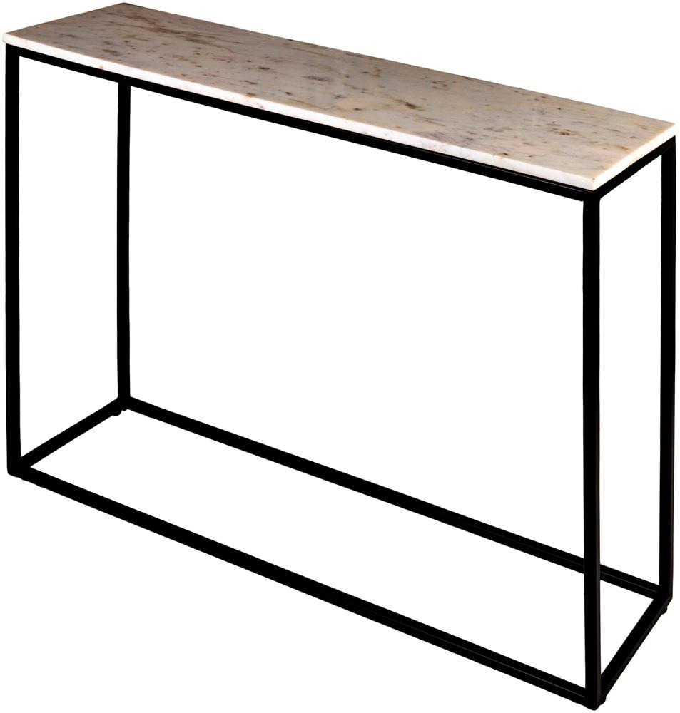 Livabliss - Aryaa Console Table - White - Black - YAA-007 veiw 1