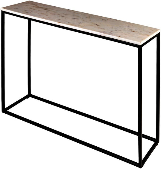 Livabliss - Aryaa Console Table - White - Black - YAA-007 veiw 1