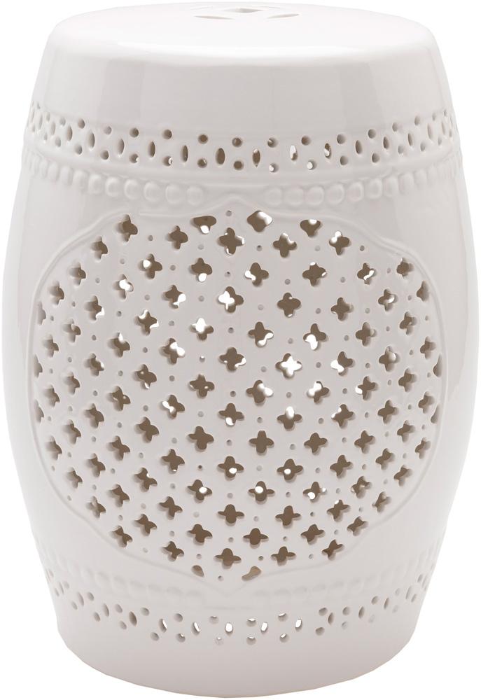 Livabliss - Auburndale Garden Stool - White - ADL003-121218 veiw 1