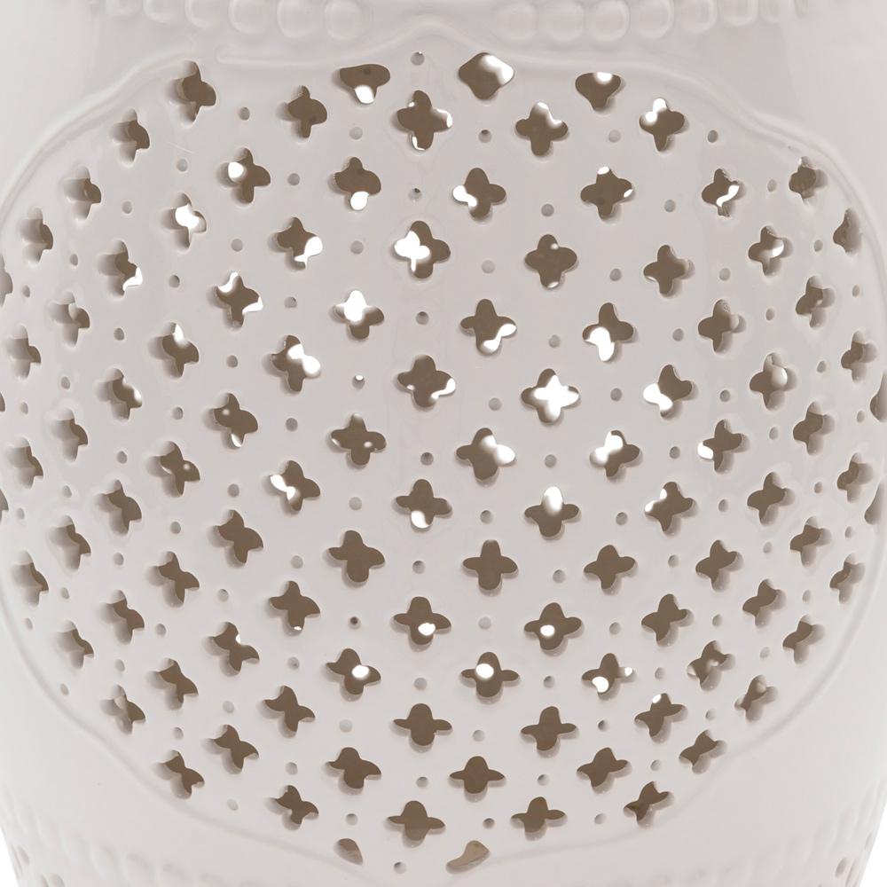 Livabliss - Auburndale Garden Stool - White - ADL003-121218 veiw 2