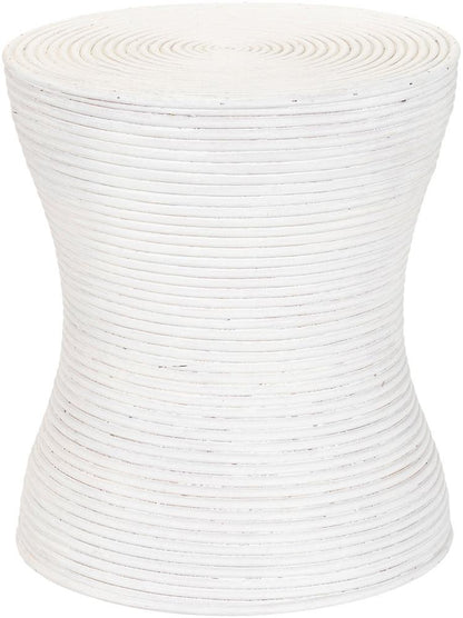 Livabliss - Balinese End Table - White - BAS-005 veiw 1