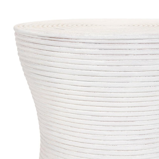 Livabliss - Balinese End Table - White - BAS-005 veiw 2