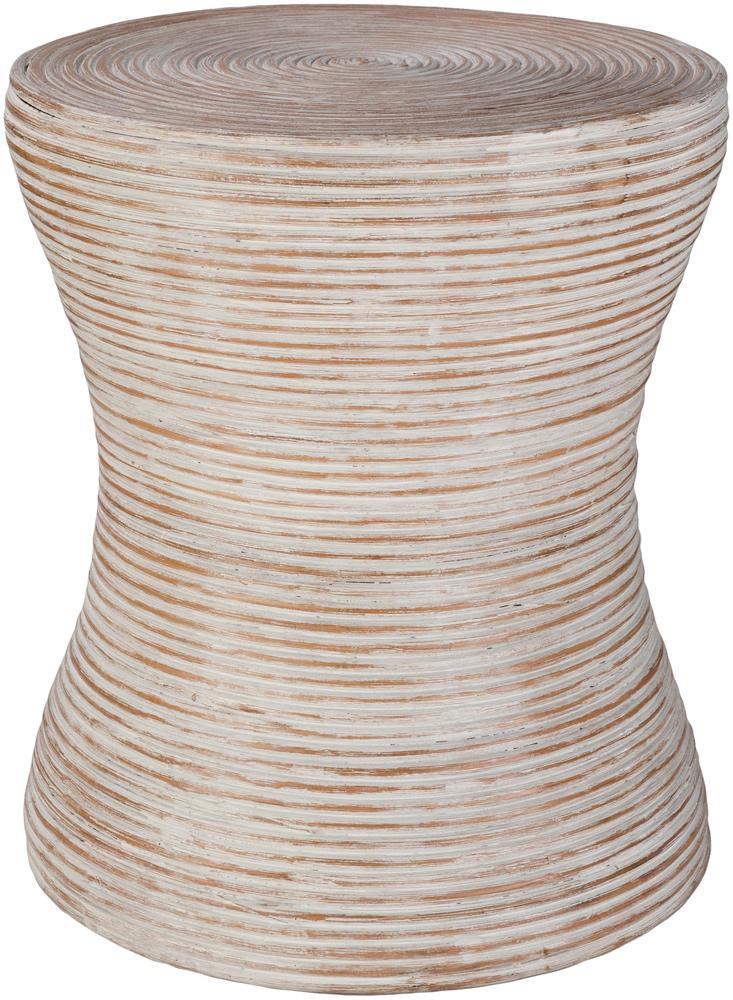 Livabliss - Balinese End Table - White - BAS001-121218 veiw 1