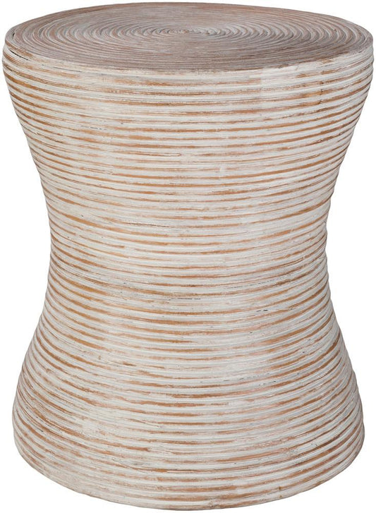 Livabliss - Balinese End Table - White - BAS001-121218 veiw 1