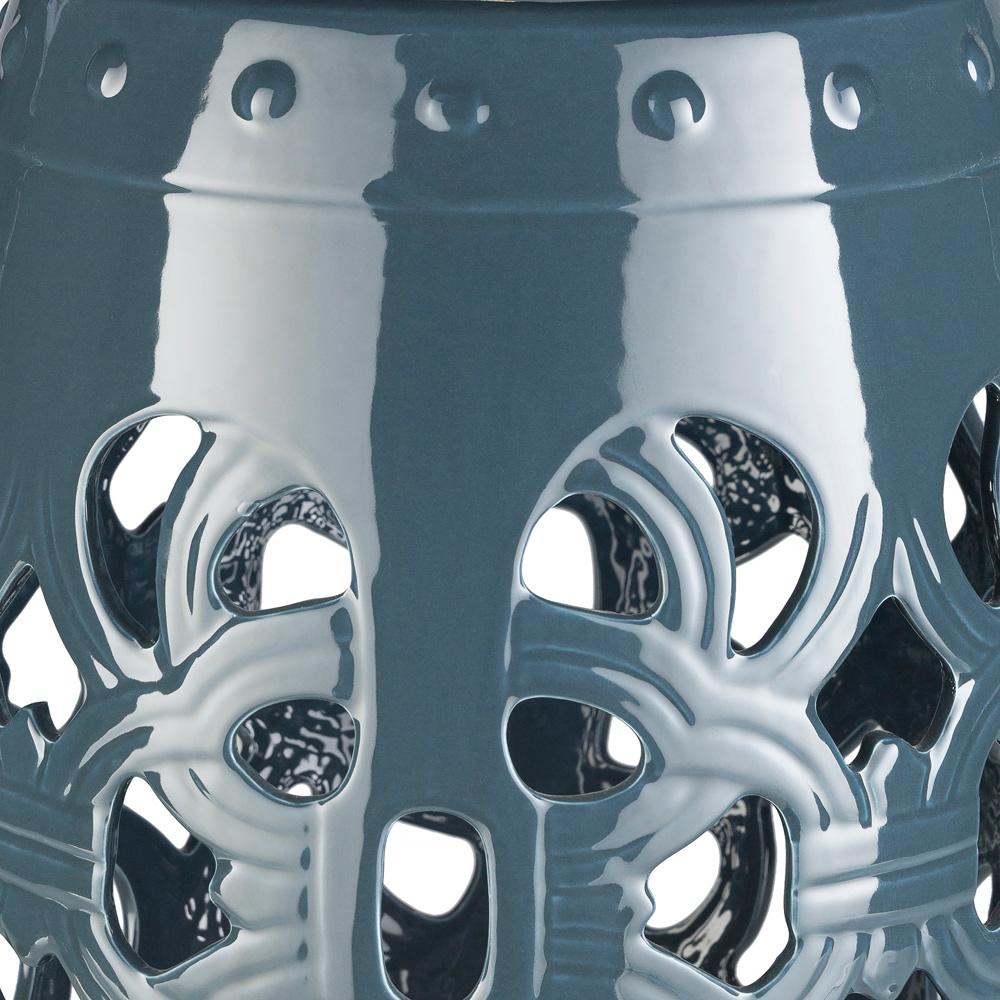 Livabliss - Brinnon Garden Stool - Blue - BIN004-131318 veiw 2