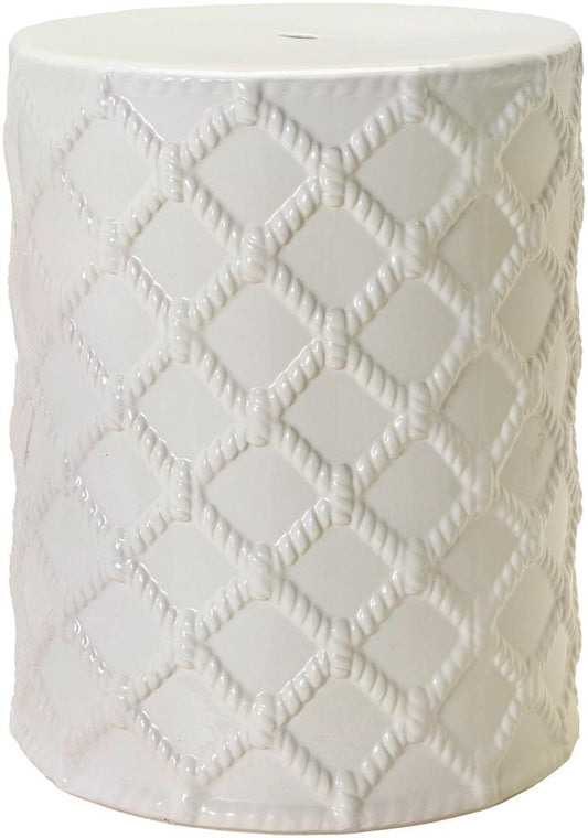 Livabliss - Gaylor Garden Stool - White - GAY001-141418 veiw 1