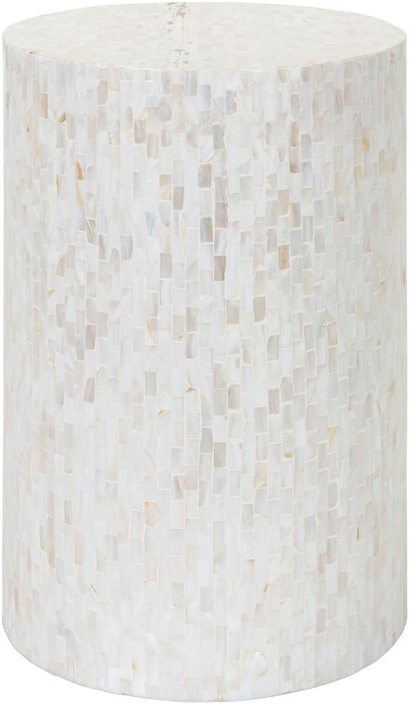 Livabliss - Iridescent End Table - Ivory - ISC-001 veiw 1