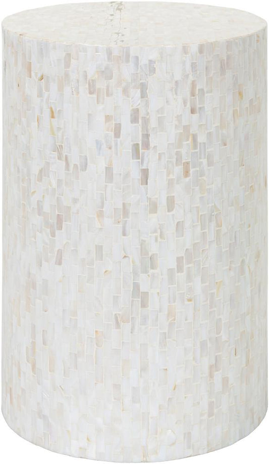 Livabliss - Iridescent End Table - Ivory - ISC-001 veiw 1