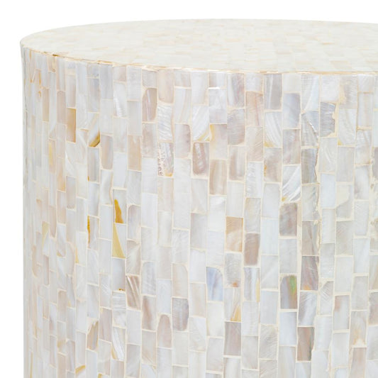 Livabliss - Iridescent End Table - Ivory - ISC-001 veiw 2