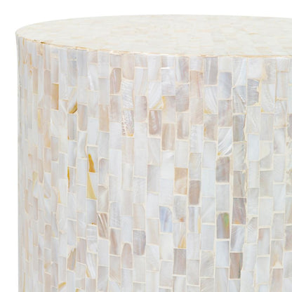 Livabliss - Iridescent End Table - Ivory - ISC-001 veiw 3