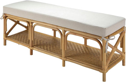 Livabliss - Kaili Bench - Cream - Clear - KIL001-195116 veiw 1