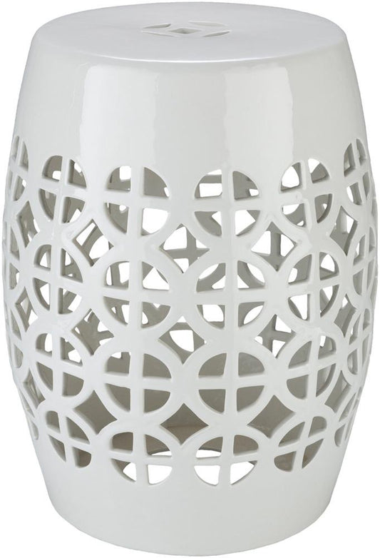 Livabliss - Ridgeway Garden Stool - White - RWY003-131318 veiw 1