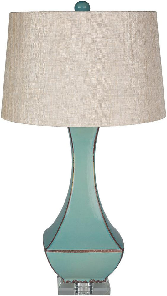 Livabliss - Belhaven Accent Table Lamp - Teal - Clear - LMP-1004 veiw 1