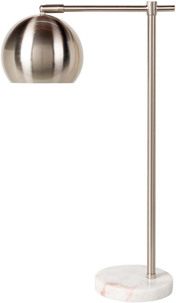 Livabliss - Hartford Task Table Lamp - Metallic - Nickel - White - HRF-001 veiw 1