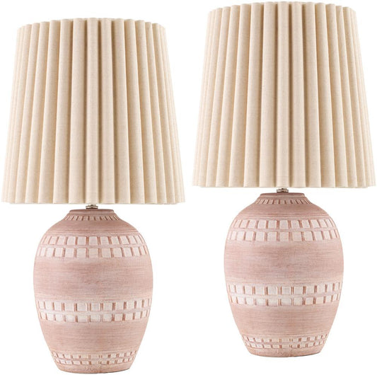 Livabliss - Iroh Accent Table Lamp - Blush - IRH001-SET veiw 1
