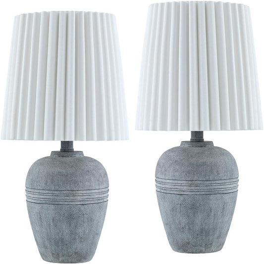 Livabliss - Kakisa Accent Table Lamp - Gray - KKS002-SET veiw 1