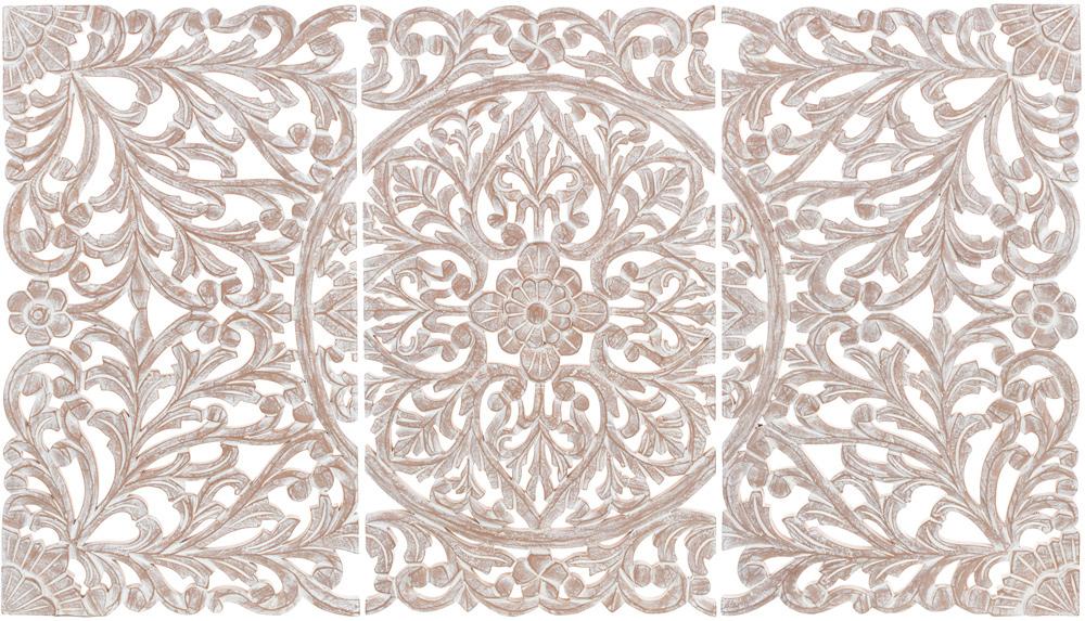 Livabliss - Hampi Dimensional Wall Accent - White - HMP002-4830 veiw 1