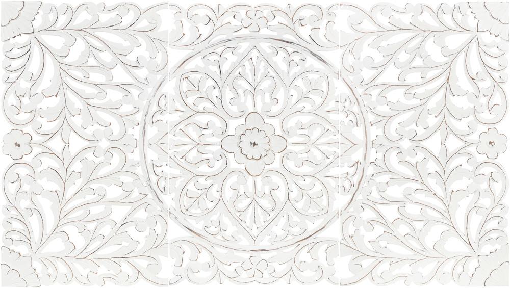 Livabliss - Hampi Dimensional Wall Accent - White - HMP001-4830 veiw 1