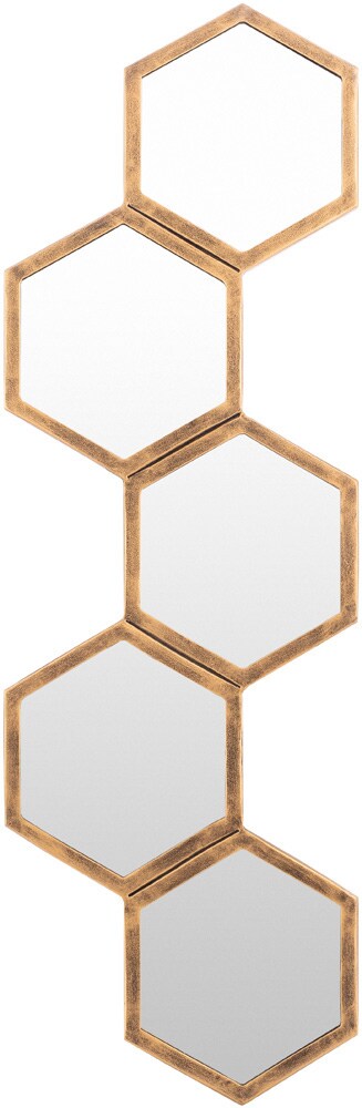 Livabliss - Honeycomb Accent Mirror - Gold - HNY001-1135 veiw 1