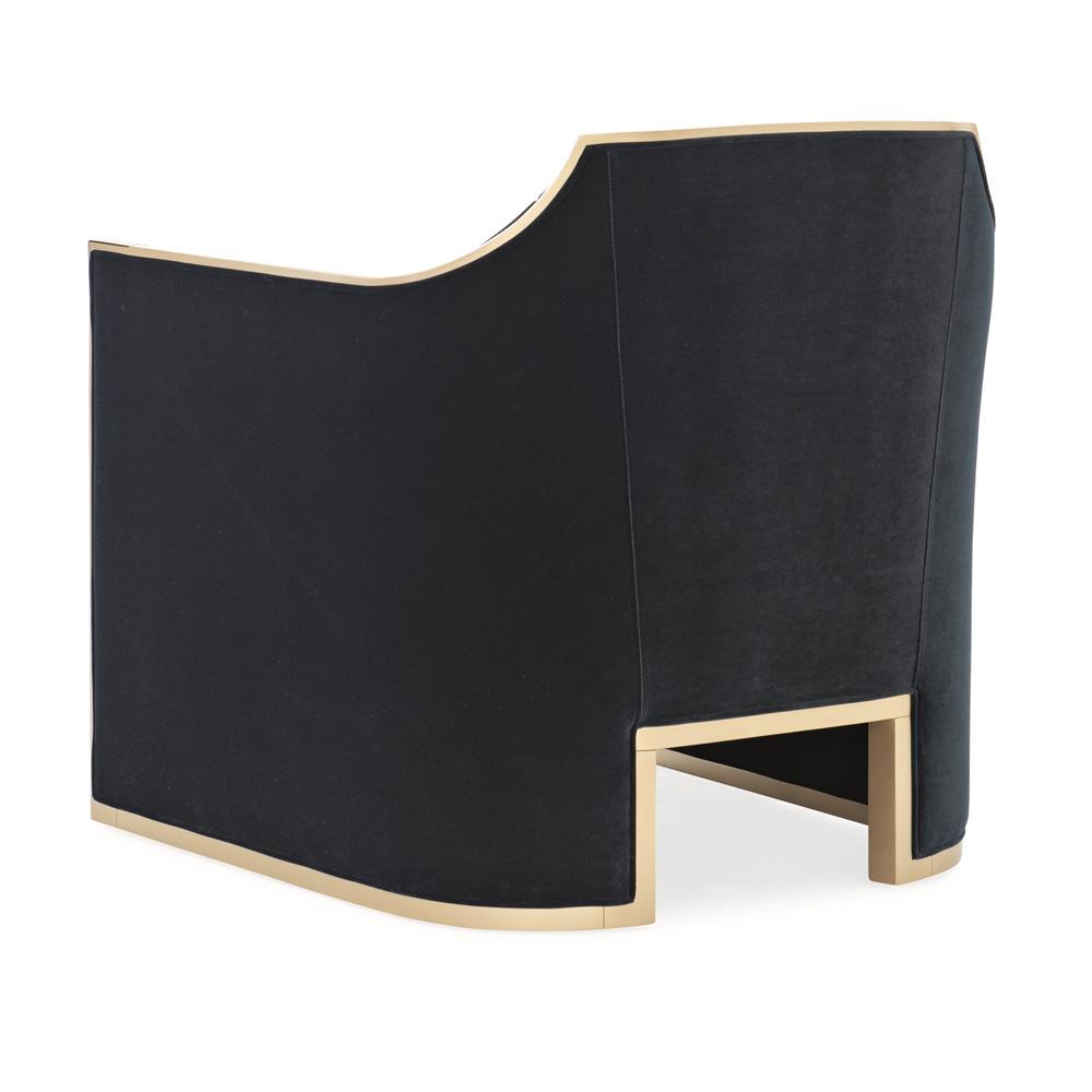 Caracole - The CatS Meow Chair in Midnight Blue - UPH-CHAWOO-84B veiw 4