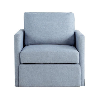 Lifestyle Solutions - Serta Baltimore Convertible Chair, Blue - 111A049BLU veiw 1