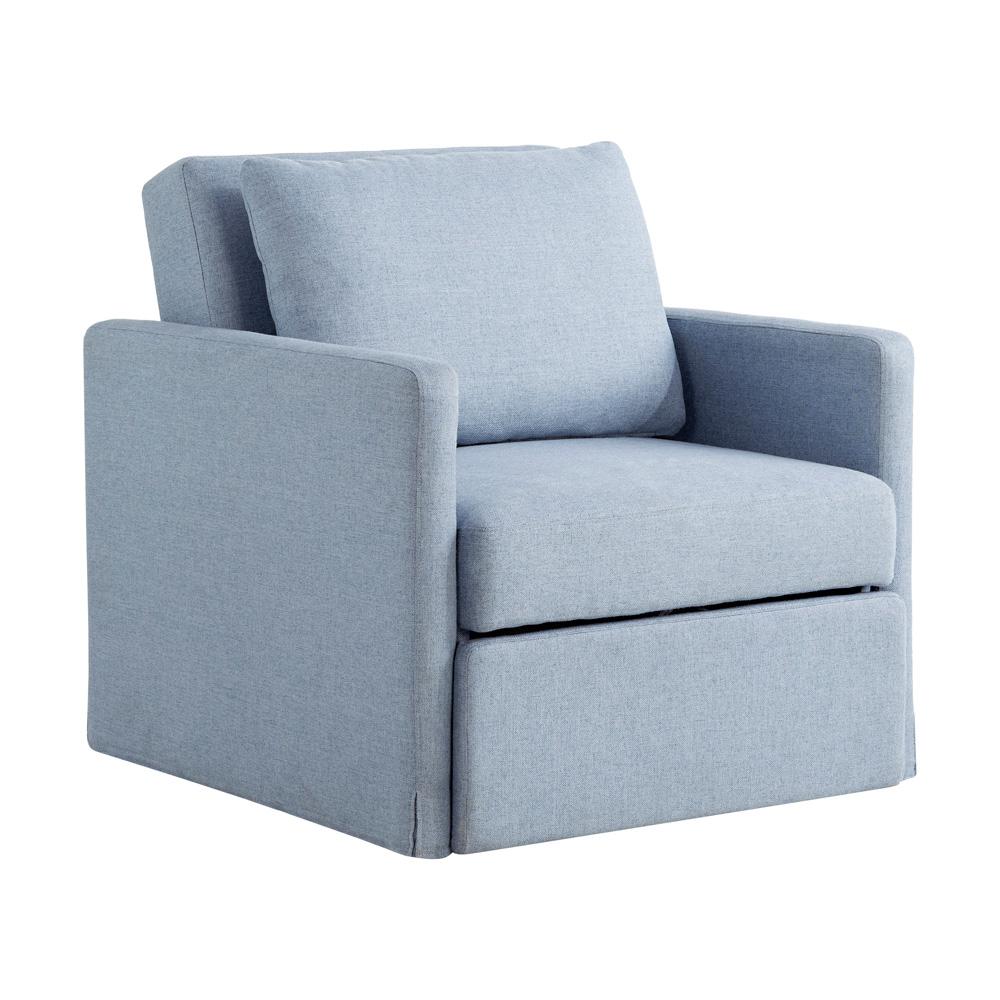 Lifestyle Solutions - Serta Baltimore Convertible Chair, Blue - 111A049BLU veiw 2