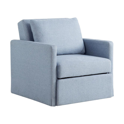Lifestyle Solutions - Serta Baltimore Convertible Chair, Blue - 111A049BLU veiw 2
