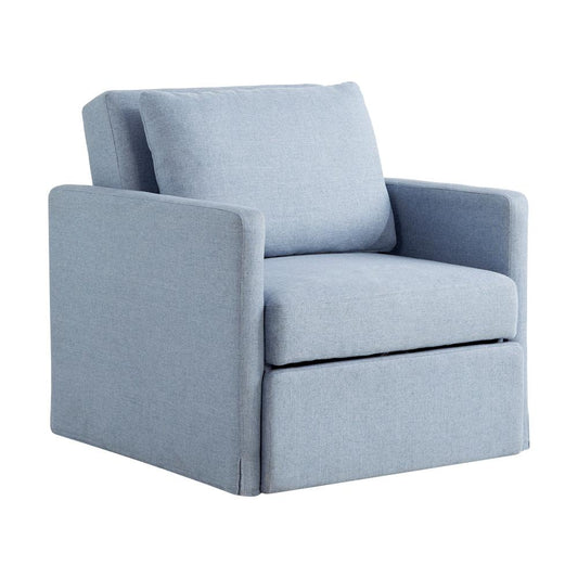 Lifestyle Solutions - Serta Baltimore Convertible Chair, Blue - 111A049BLU veiw 2