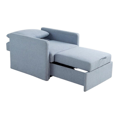 Lifestyle Solutions - Serta Baltimore Convertible Chair, Blue - 111A049BLU veiw 4
