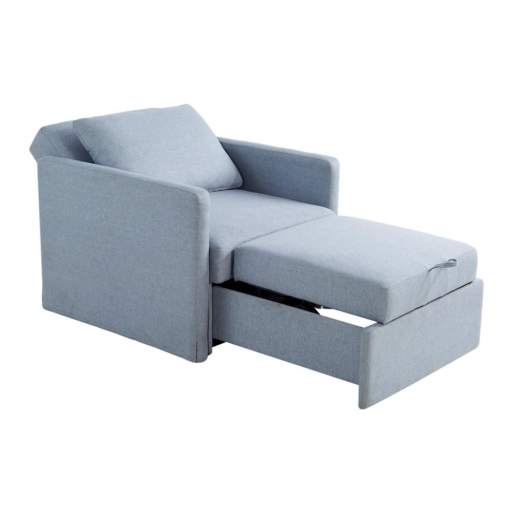 Lifestyle Solutions - Serta Baltimore Convertible Chair, Blue - 111A049BLU veiw 5